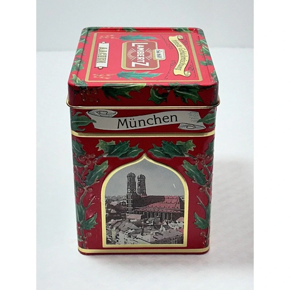 LambertZ Musical Christmas Cookie Tin‎ Only. Plays Rudolph The Red Nose Reindeer